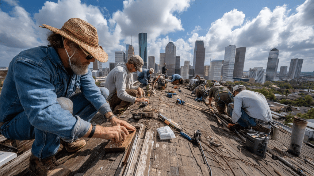 Hail Damage Roof Repair in League City