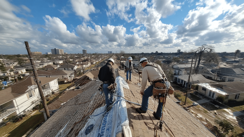 Storm Damage Roof Repair in Deer Park image