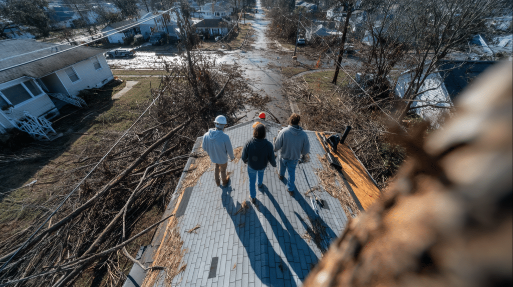 Storm Damage Roof Repair in The Woodlands image