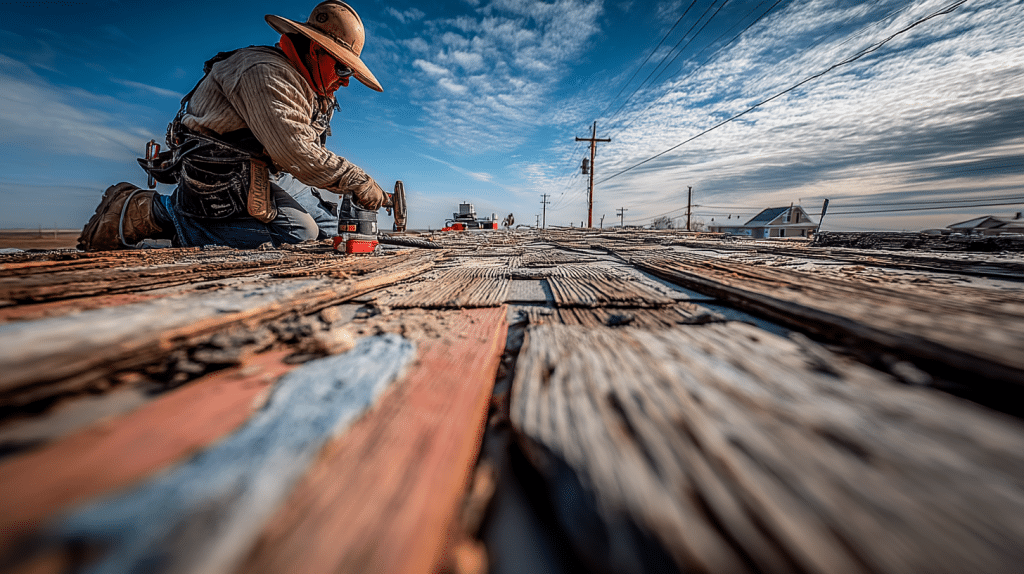 Wind Damage Roof Repair in Houston