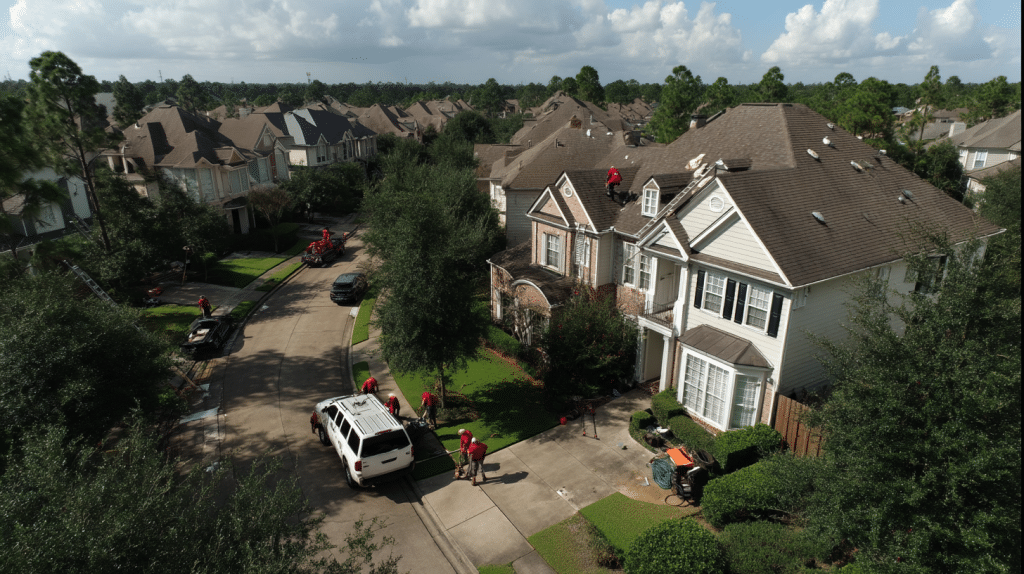 Wind Damage Roof Repair in League City