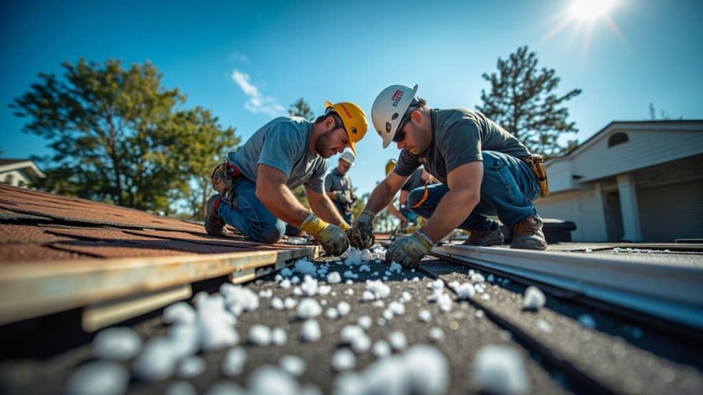 Hail Damage Roof Repair in Atascocita TX 77346