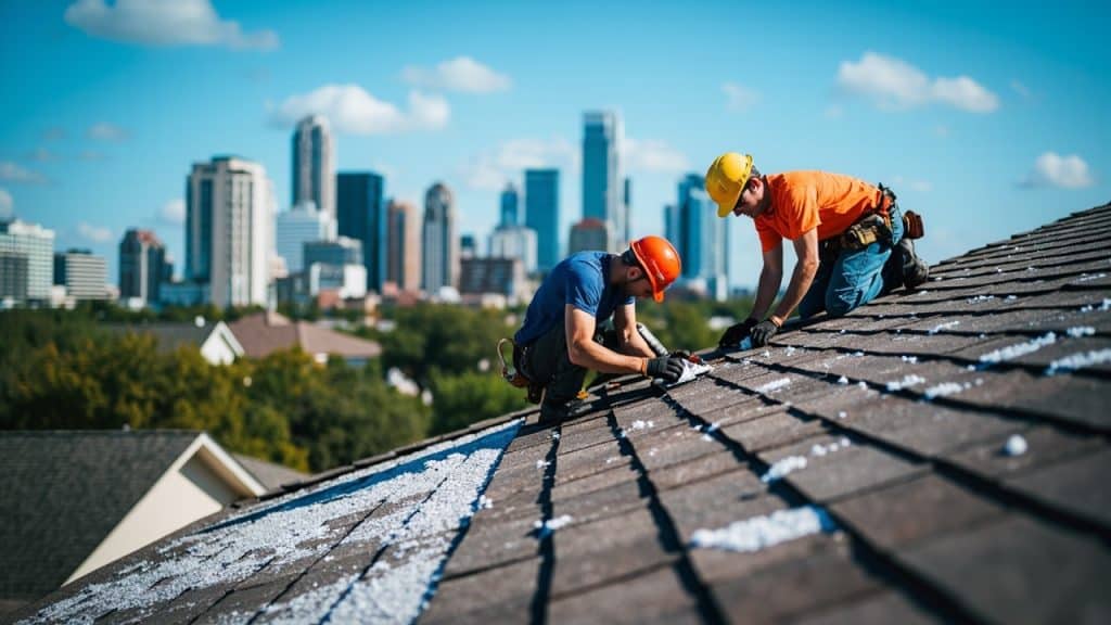 Hail Damage Roof Repair in Spring TX 77373