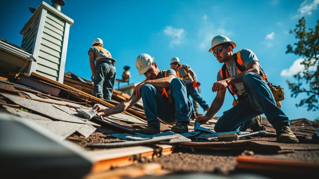Storm Damage Roof Repair in Friendswood TX 77546