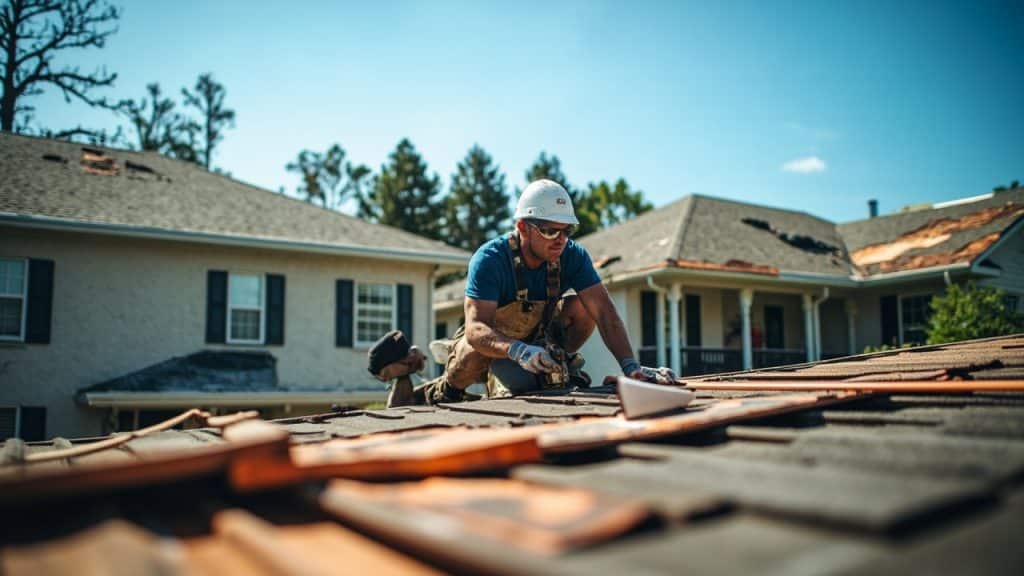Storm Damage Roof Repair in Galveston TX 77550