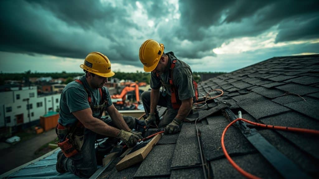 Storm Damage Roof Repair in Mission Bend TX 77083