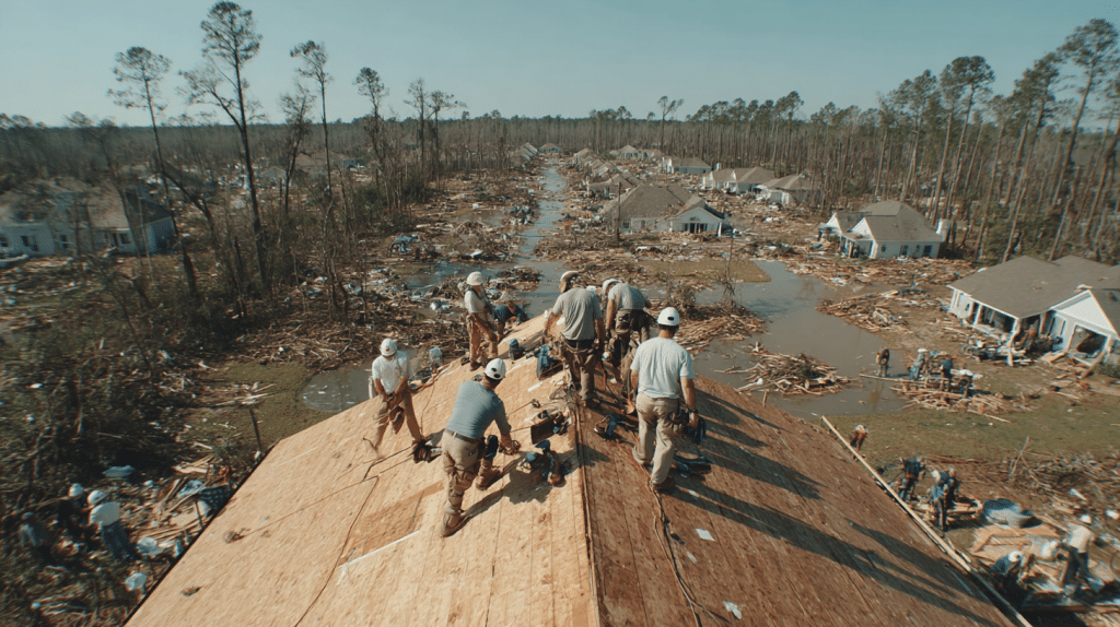 Wind Damage Roof Repair in Alvin TX 77511
