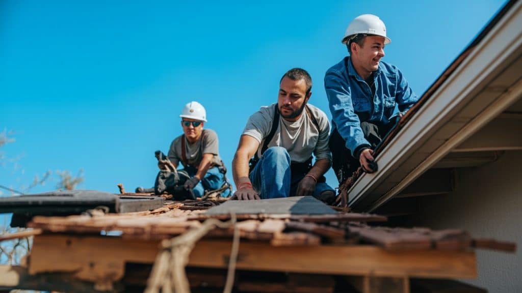 Wind Damage Roof Repair in Dickinson TX 77539