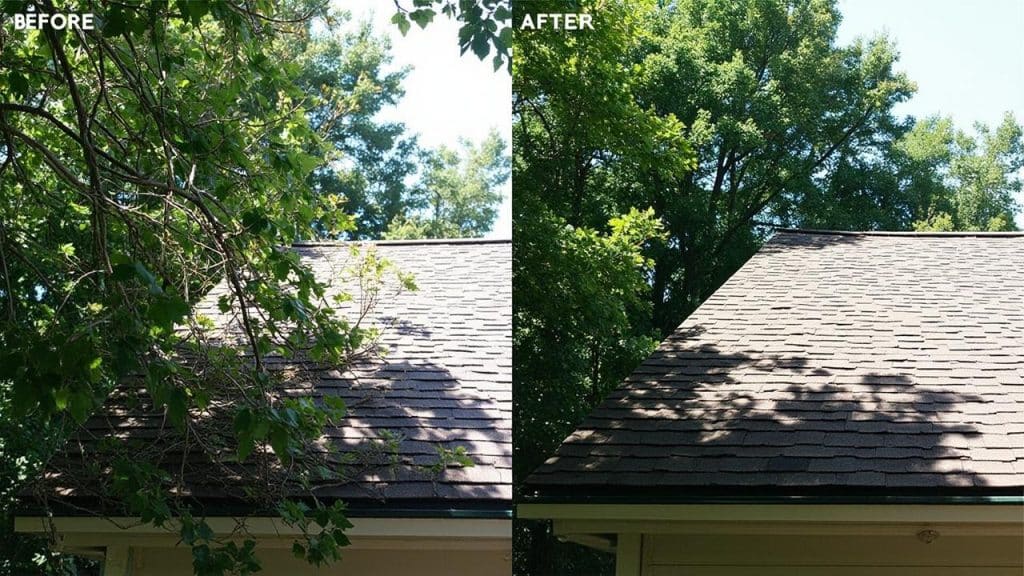 friendswood tree trimming for roof health