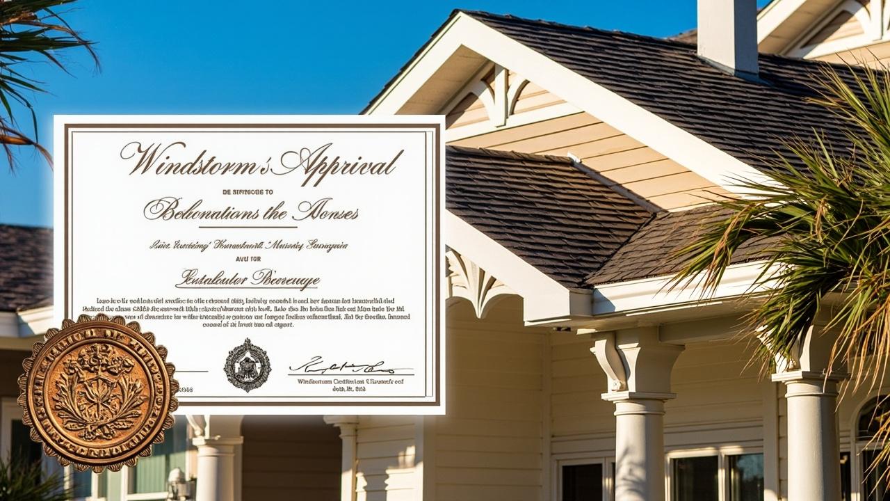 galveston windstorm certification roof