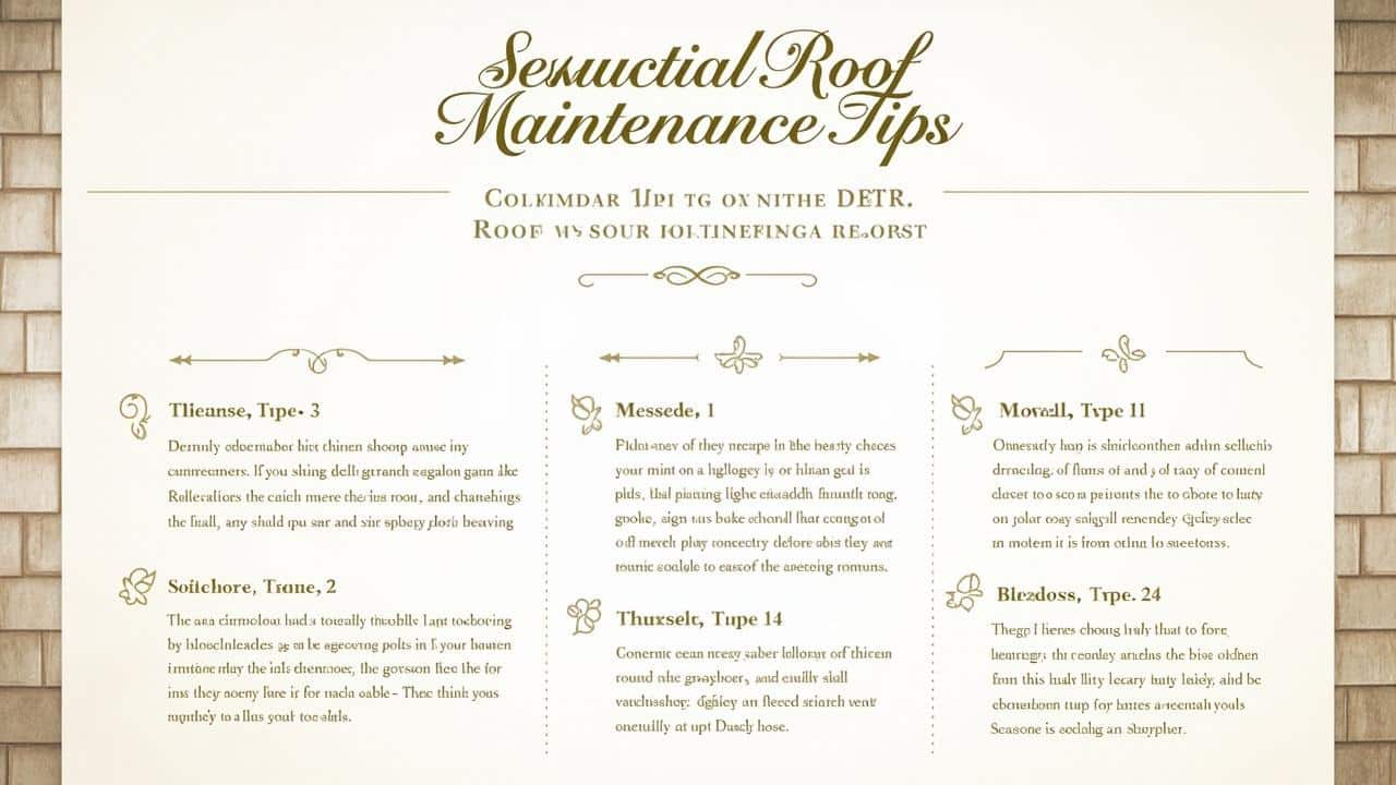 hillcrest tx roof maintenance schedule