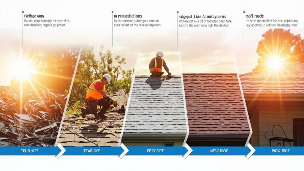 katy tx roof replacement timeline