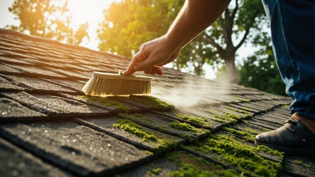 league city roof moss removal