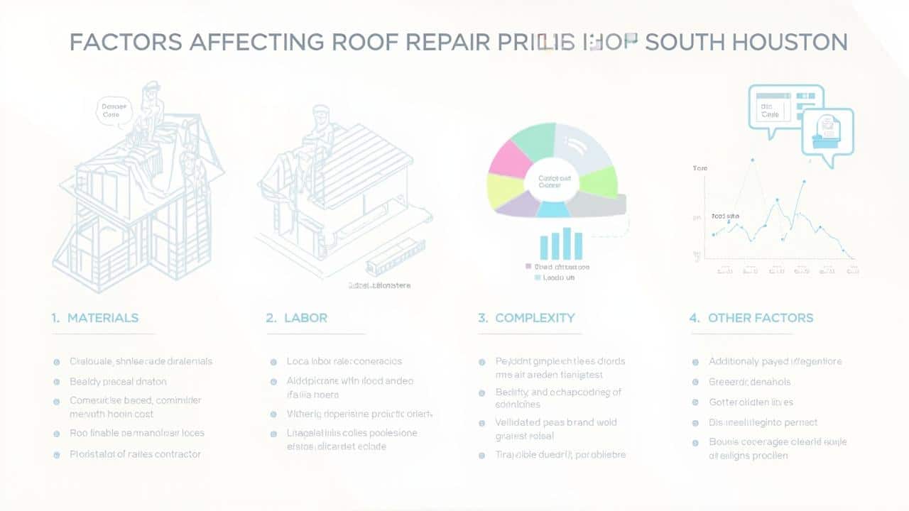 south houston roof repair cost factors