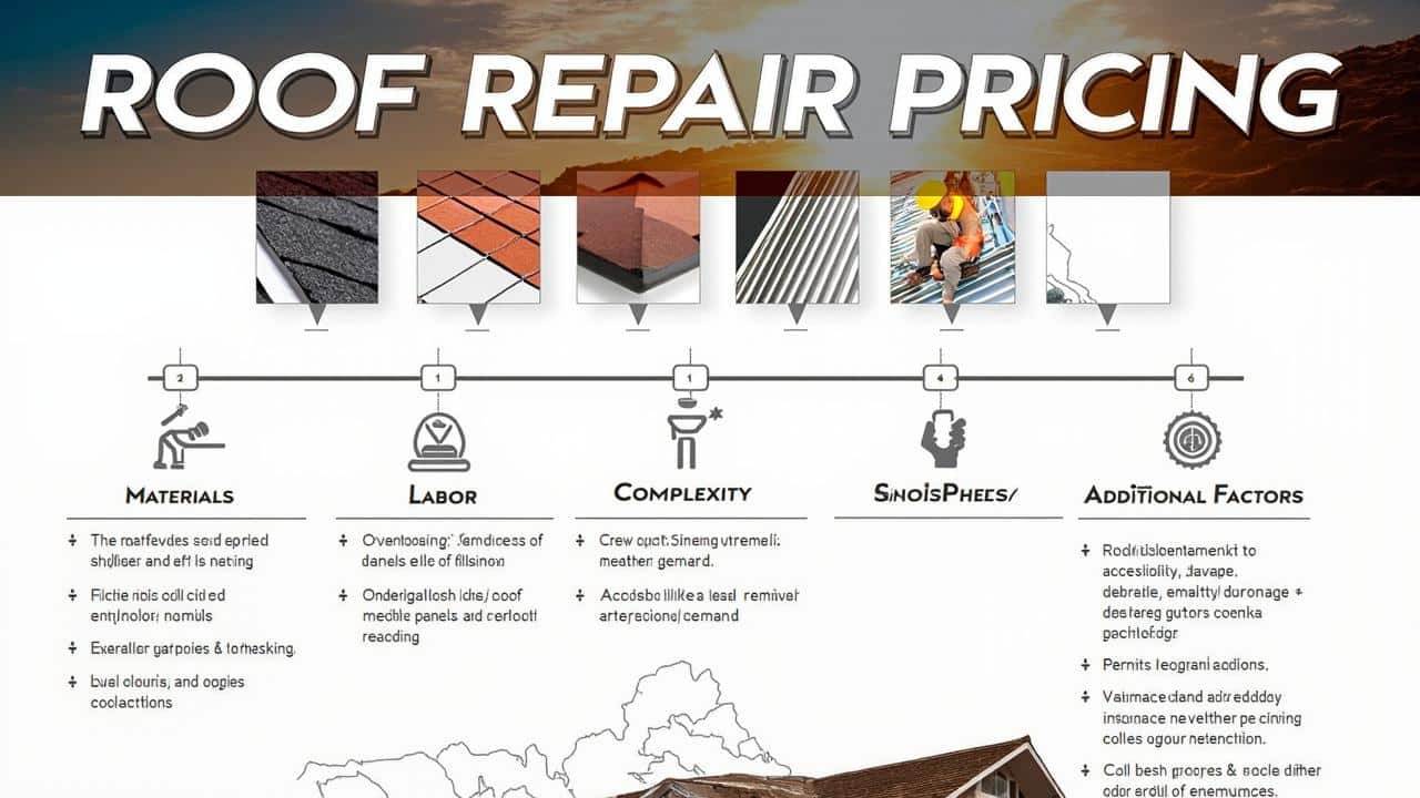 south houston roof repair cost factors